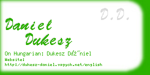 daniel dukesz business card